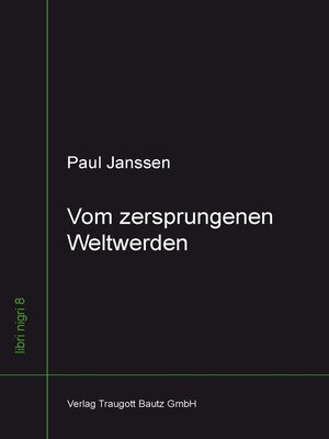 cover image of Vom zersprungenen Weltwerden